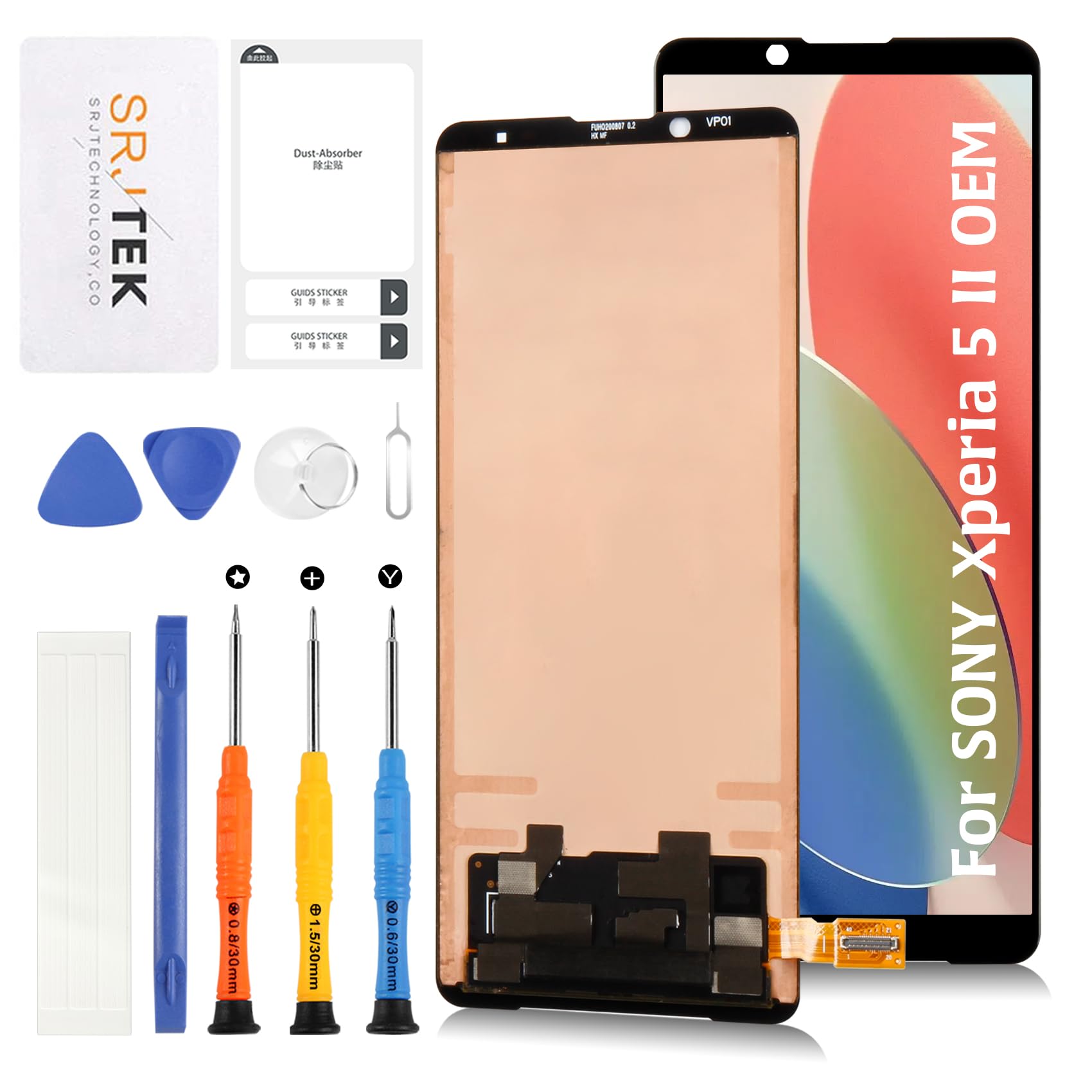 Amazon.co.jp: SRJTEK for SONY Xperia 5 II 6.1インチ 液晶パネル